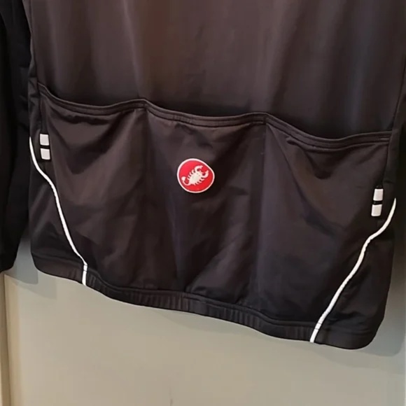 Castelli Long Sleeve Cycling Jersey Black Quarter Zip Mens Size Medium - Picture 6 of 7